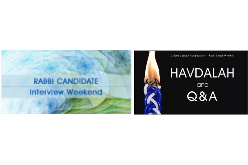 Havdalah and Q&A with Rabbi Candidate Mikey Hess Webber