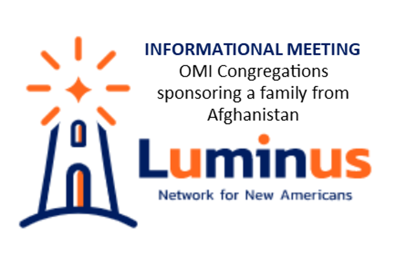 OMI Congregations sponsoring an Afghani Family